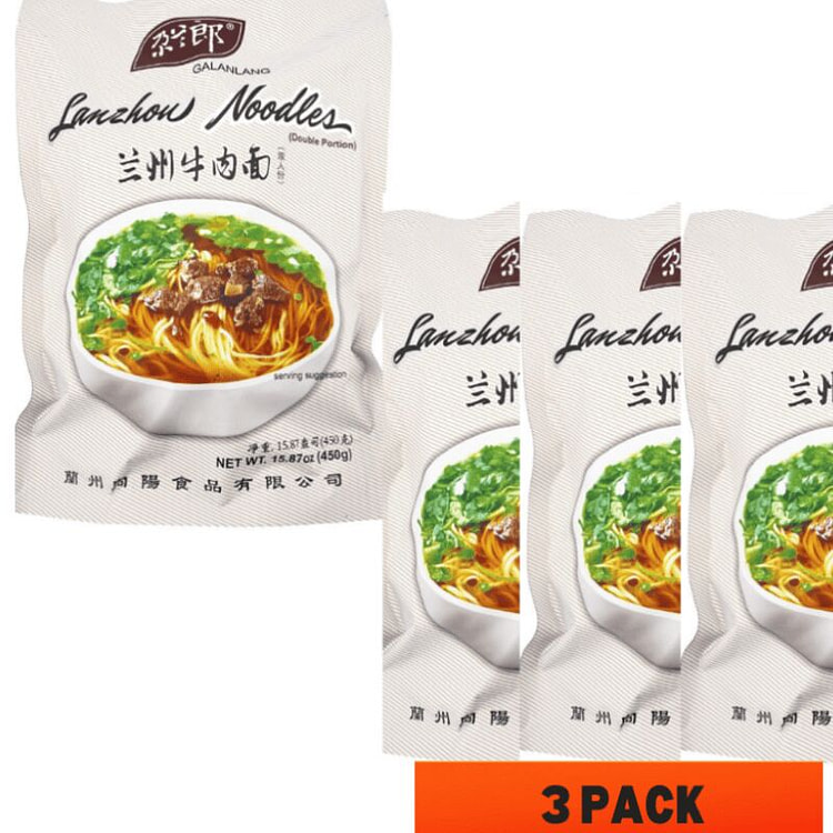 尕兰郎 兰州牛肉面 拉面 425 克*3袋 425 克