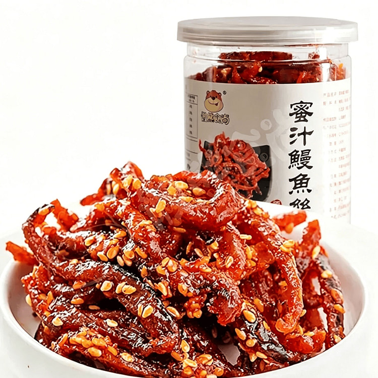 香辣鳗鱼丝即食蜜汁甜辣小鱼干解馋小吃160g 160 克