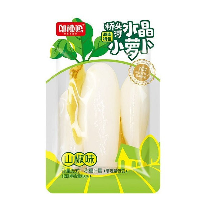 邬辣妈水晶小萝卜山椒味即食开胃酸甜200g 200 克