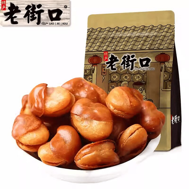 老街口兰花豆盐焗味坚果休闲零食小吃400g*1袋 400 克