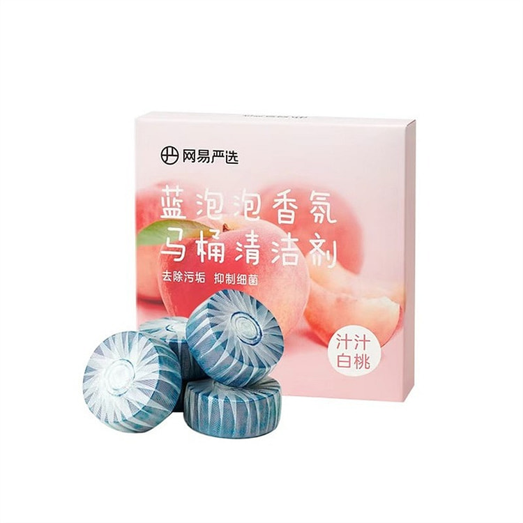 网易严选 蓝泡泡马桶清洗剂 汁汁白桃50g*4