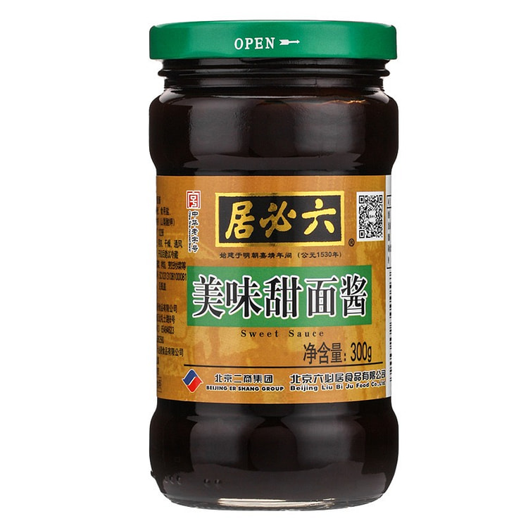 六必居 甜面酱 300g 家用调味酱 1 瓶