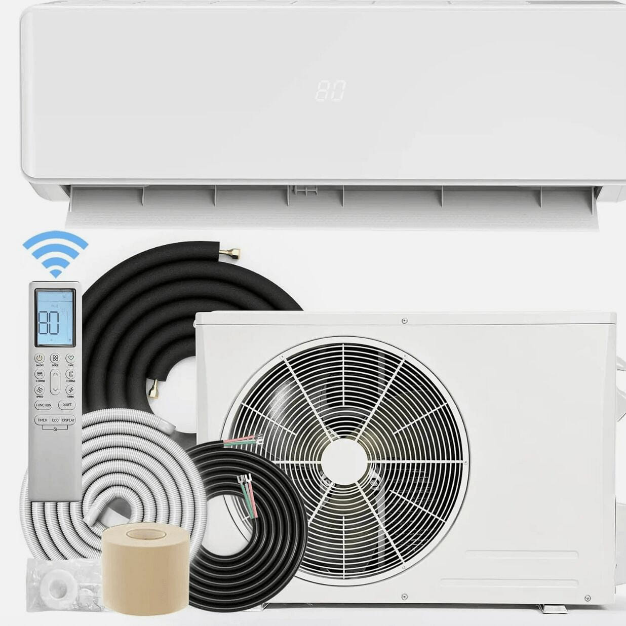 18000 BTU Mini Split AC Heat Pump 20 SEER2 230V 1 pack