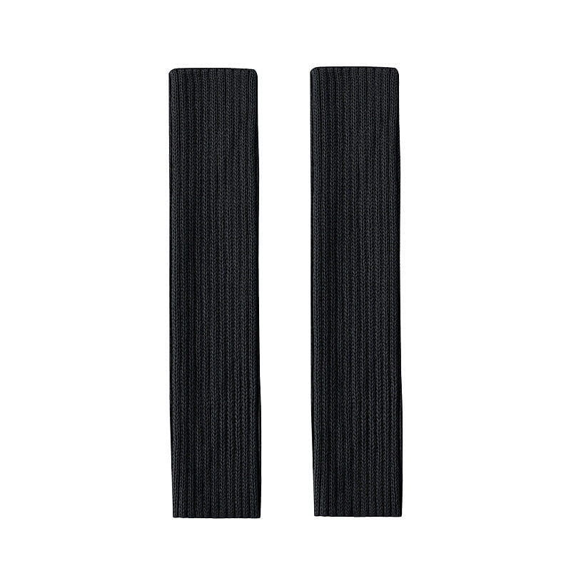 55cm Knitted Y2K Sock Covers, Leg Warmers,black 0 lb