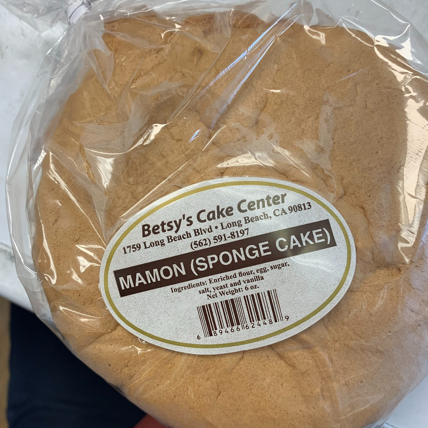 Bolo Mamon 170g 1 unidade