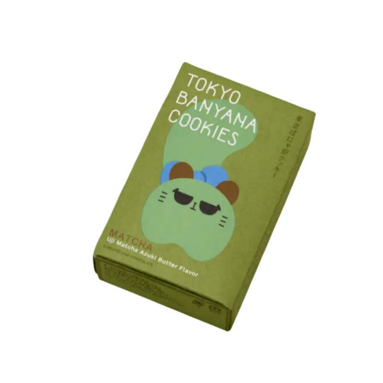 Matcha Red Bean Flavor Butter Cookies 3 Pieces