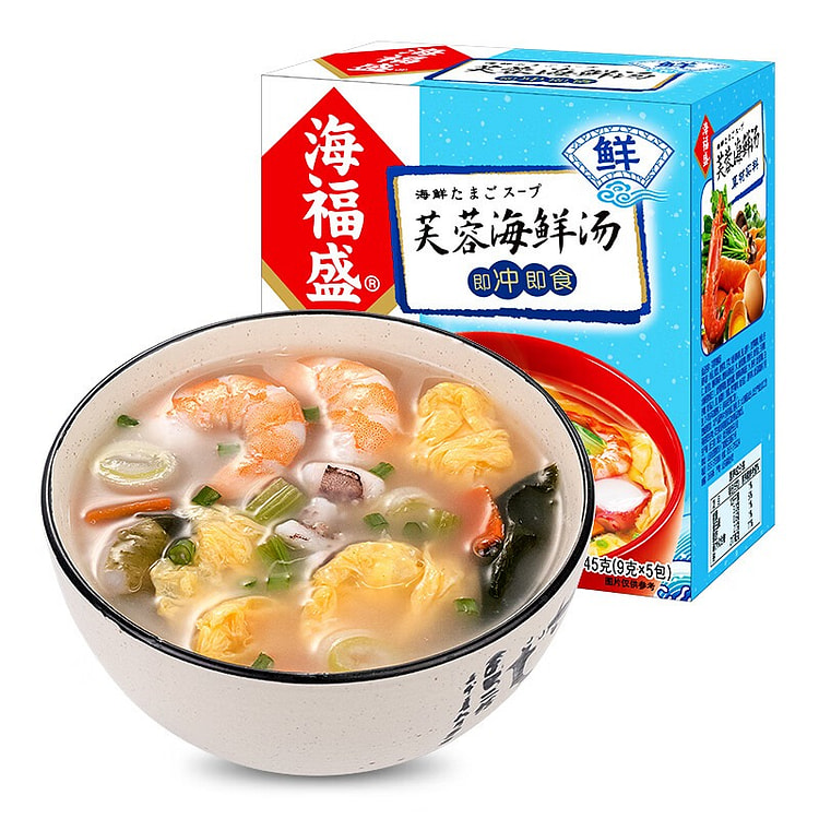 Haifushung Furong Seafood Soup 9g x 6 cups