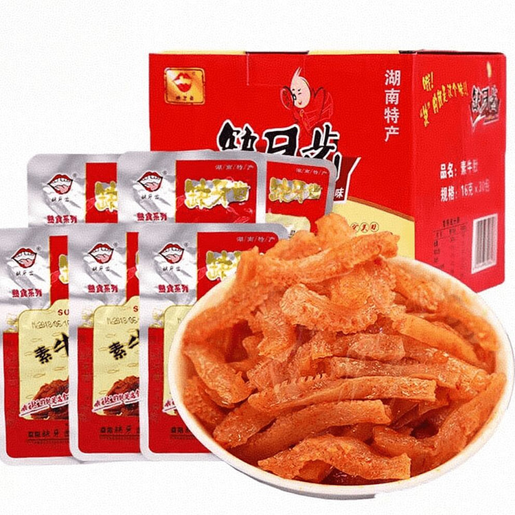 缺牙齿 香辣素牛肚魔芋辣条16g*10包 1 份