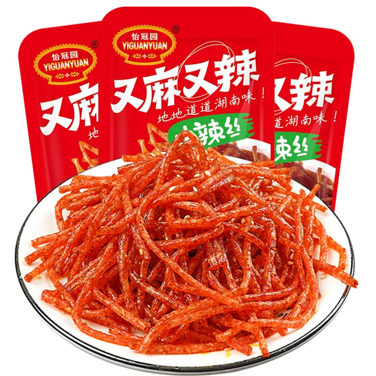 Yiguanyuan hot spicy strips 18g*5 bags 90 g