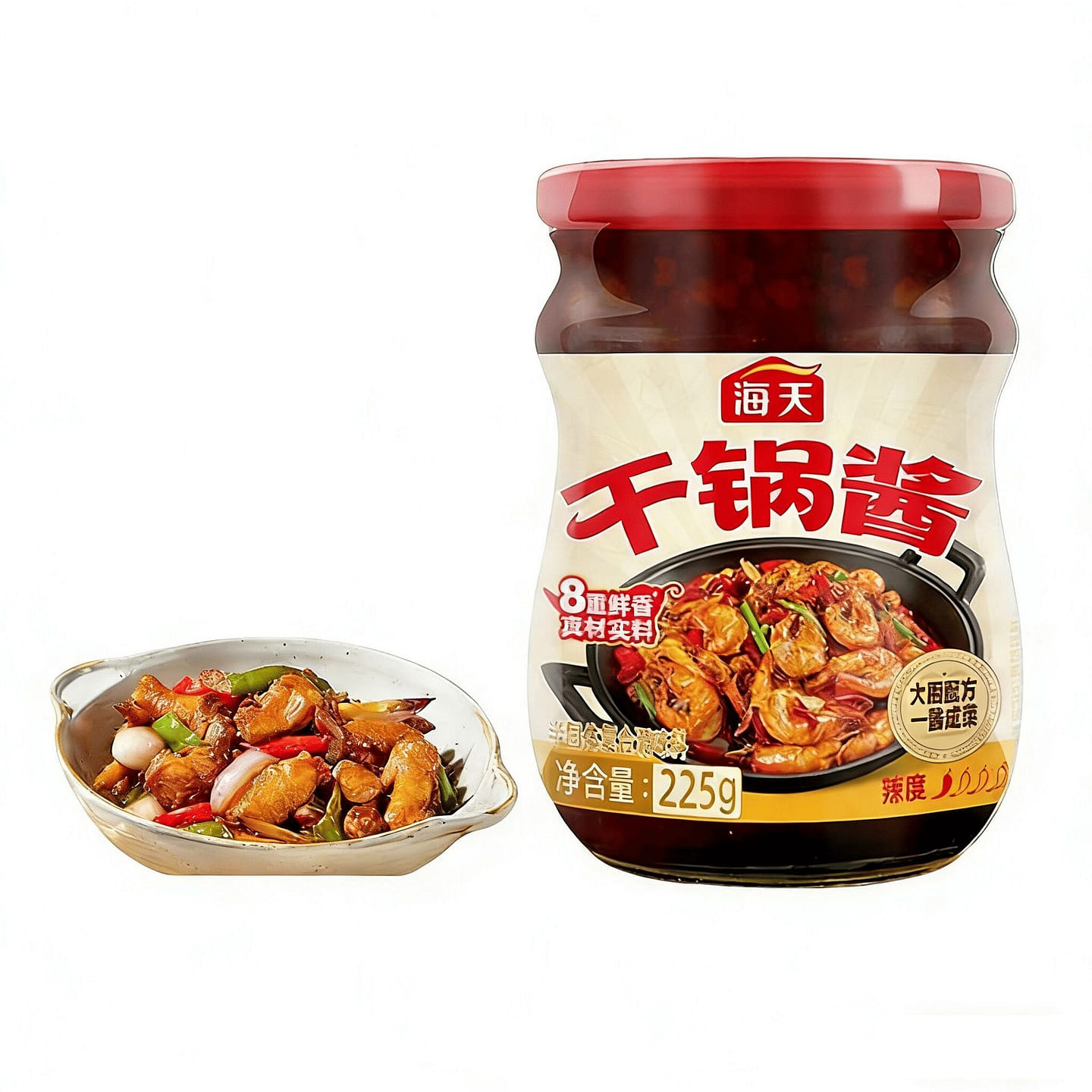海天干锅酱麻辣香锅底料干锅鸡翅虾排骨牛蛙酱料家用 225 克