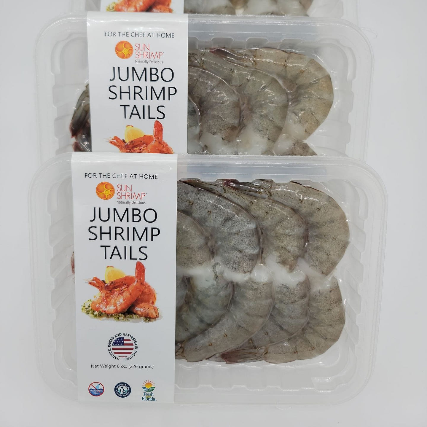 5 Pounds of Freshly Harvested Jumbo Sun Shrimp Tails – Family 10 Pack! 5 lb