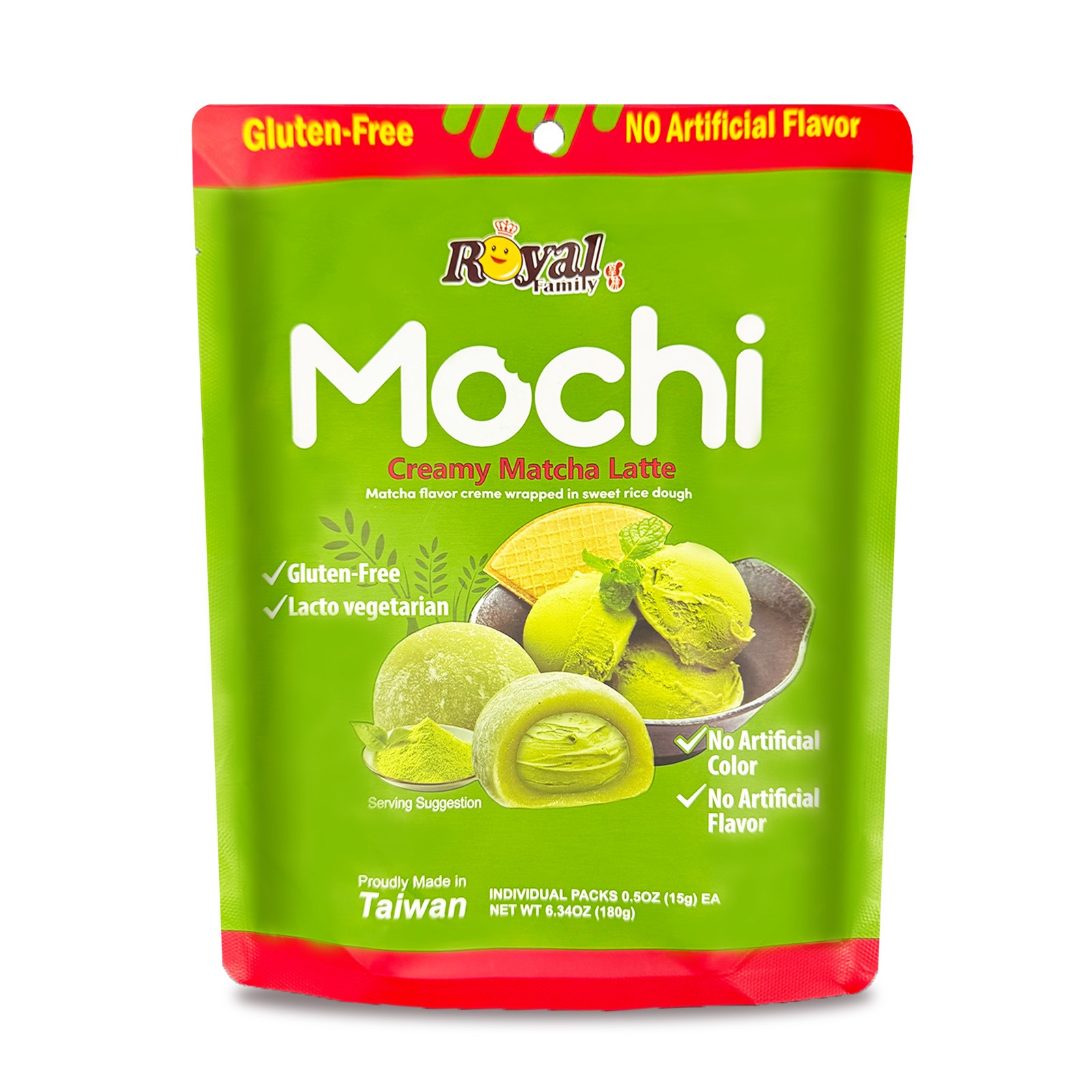 Get Royal Family Mochi Creamy Matcha Latte Flavor Delivered Weee