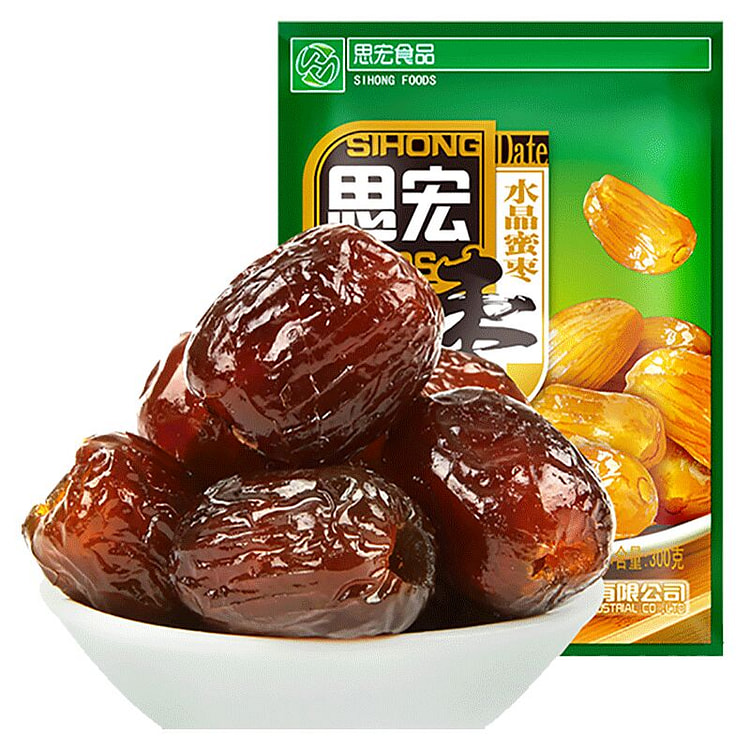 思宏 水晶蜜枣沧州特产无核蜜枣 300g*1袋
