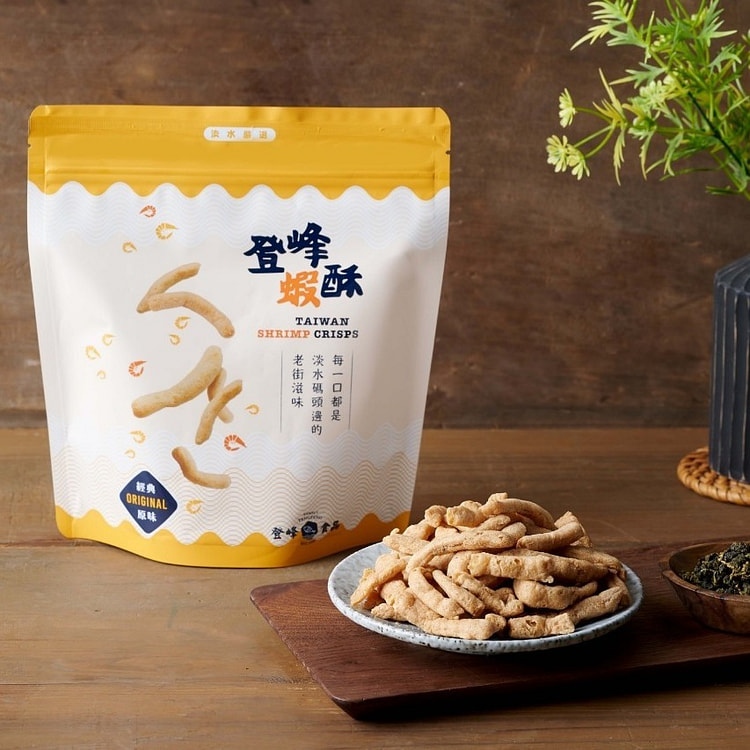 登峰食品 - 台灣淡水人氣登峰香脆蝦酥 - 原味 6 包