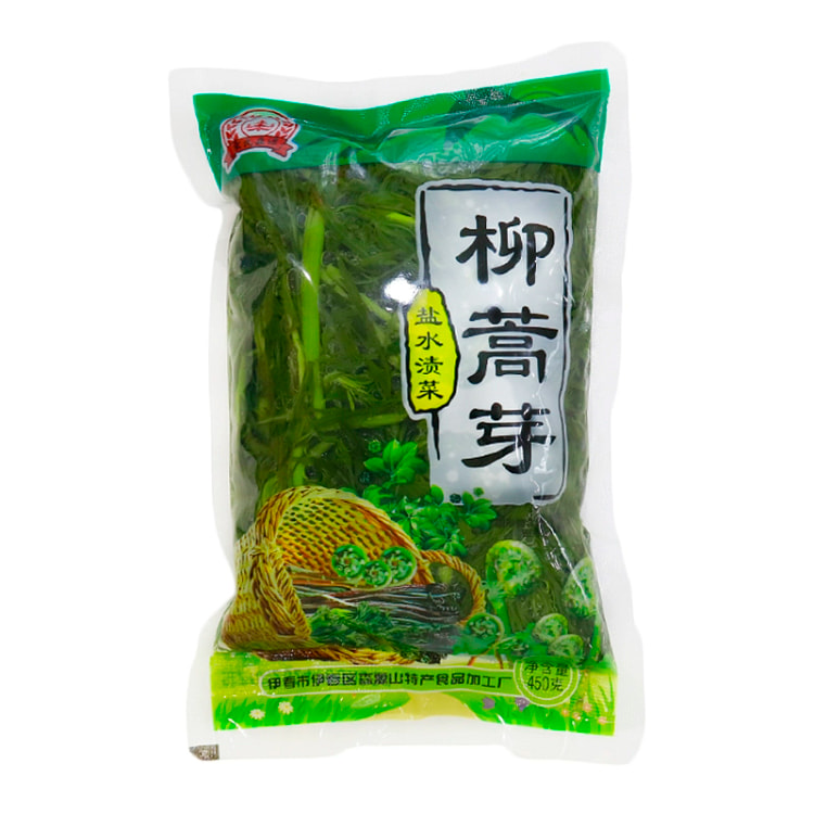 东北特产新鲜柳蒿芽山野菜蘸酱菜450g*1袋