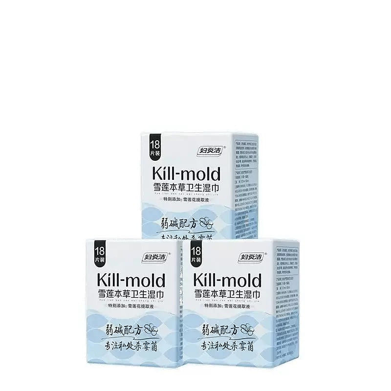 Fuyanjie Kill-mold Snow Lotus Herbal Sanitary Wet 1 box