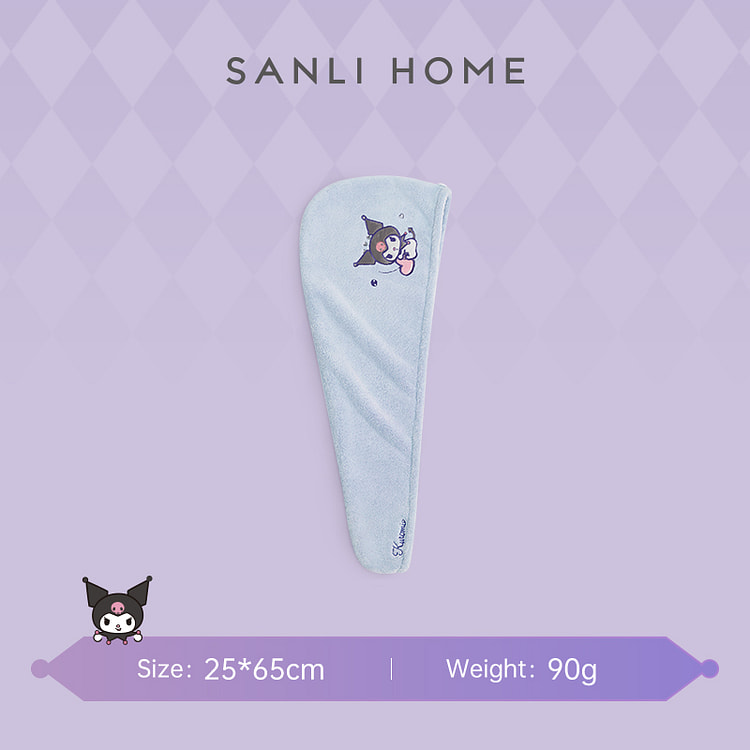 The dry hair cap is light purple 1 piece