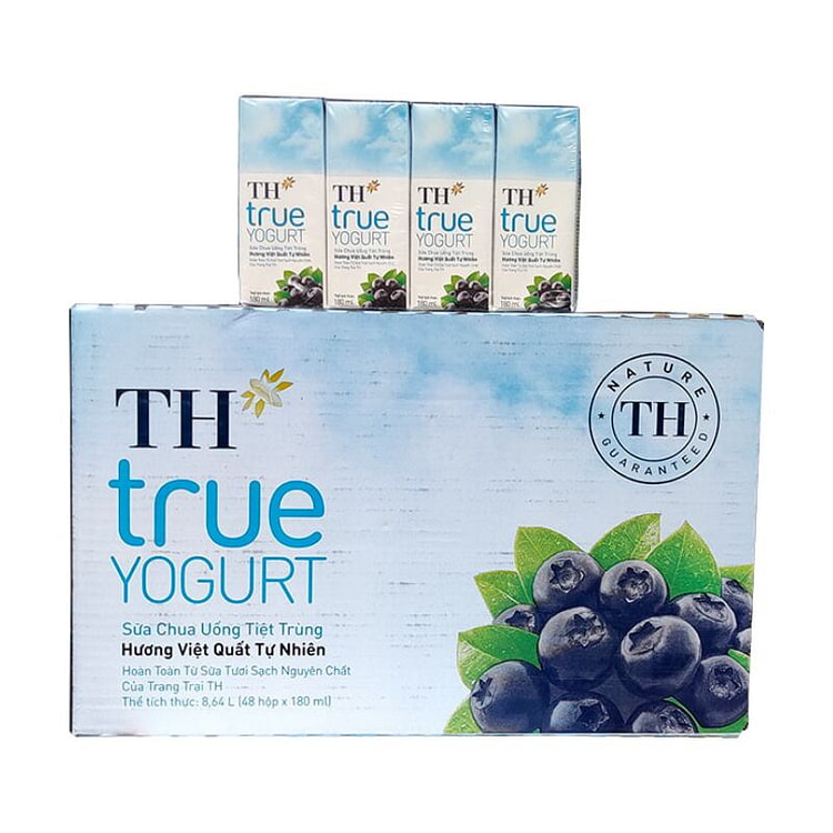SỮA CHUA UỐNG TH TRUE MILK VỊ VIỆT QUẤT 48 HỘP 1 THÙNG ( EXP 08-09/25)