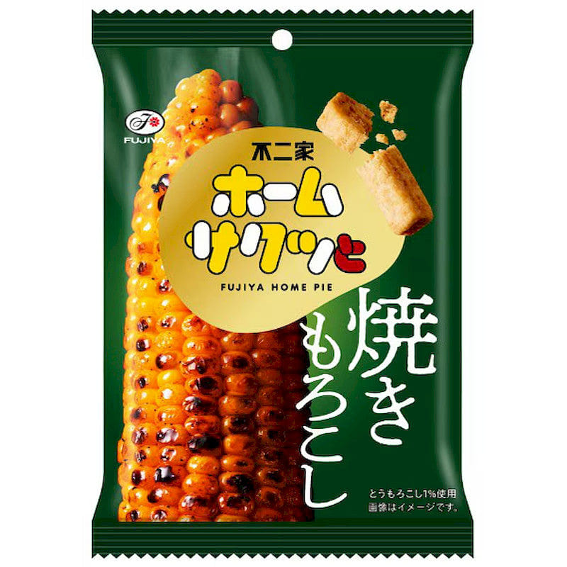 Fujiya Home Sakutto Grilled Corn Pie Snack 42g 1 each