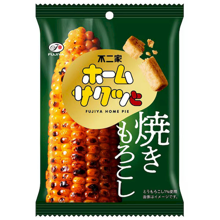 Fujiya Home Sakutto Grilled Corn Pie Snack 42g 1 each
