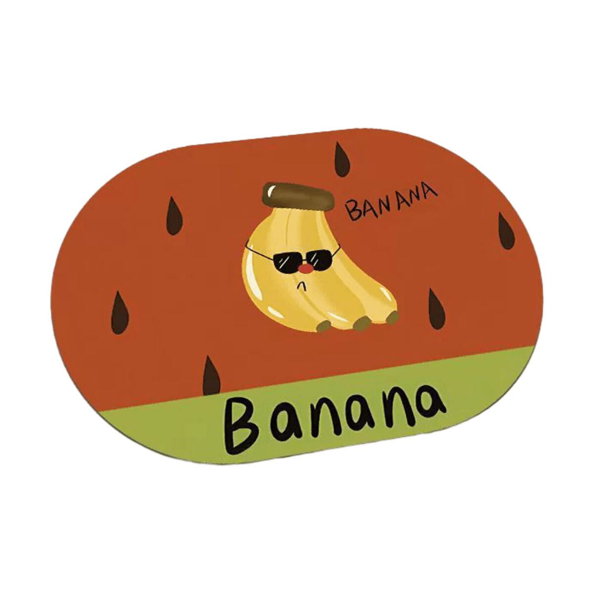Cartoon Kitchen Draining Mat 40*50CM – Banana 1 count