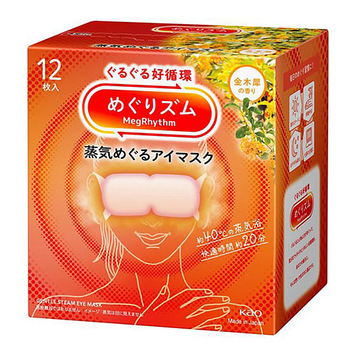 KAO めぐりズム蒸気でホットアイマスク　金木犀 12P 1 個