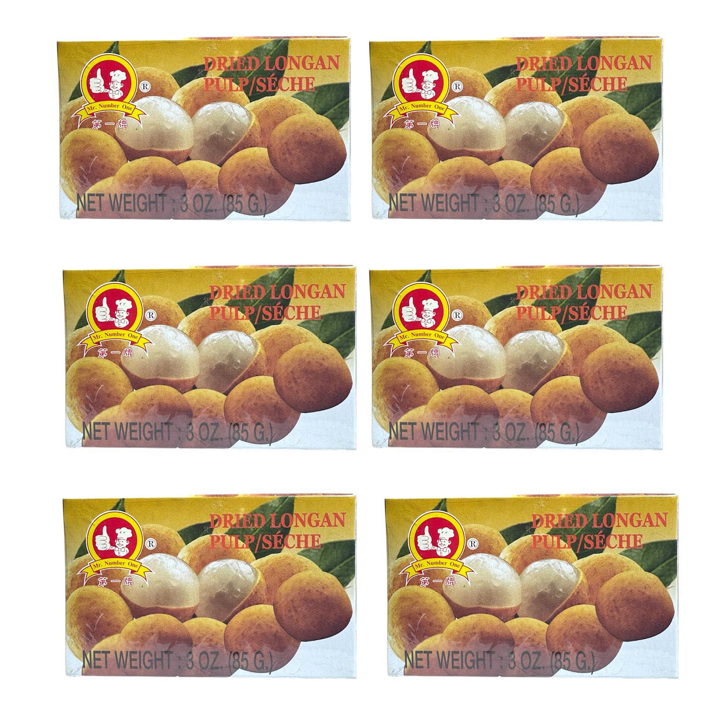 Dried Longan Nhan Nhuc Kho Combo [18oz total] 85 g*6 counts