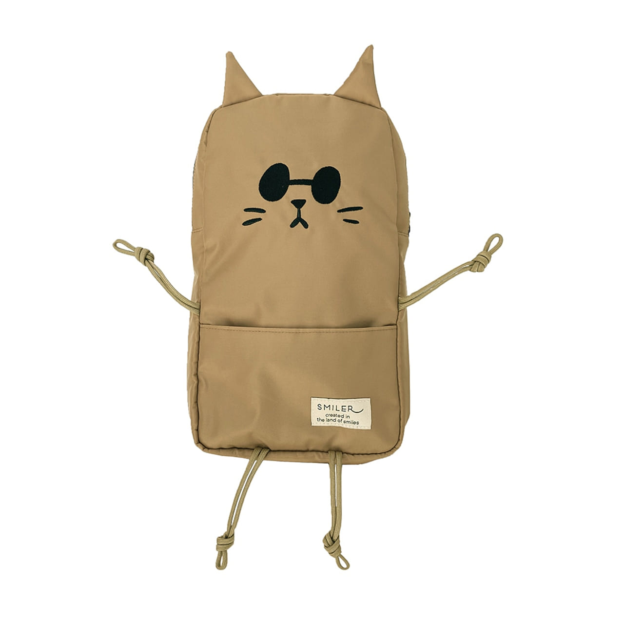 SMILER CAT Buddy Bag Sling Bag – Cat Beige 1 each