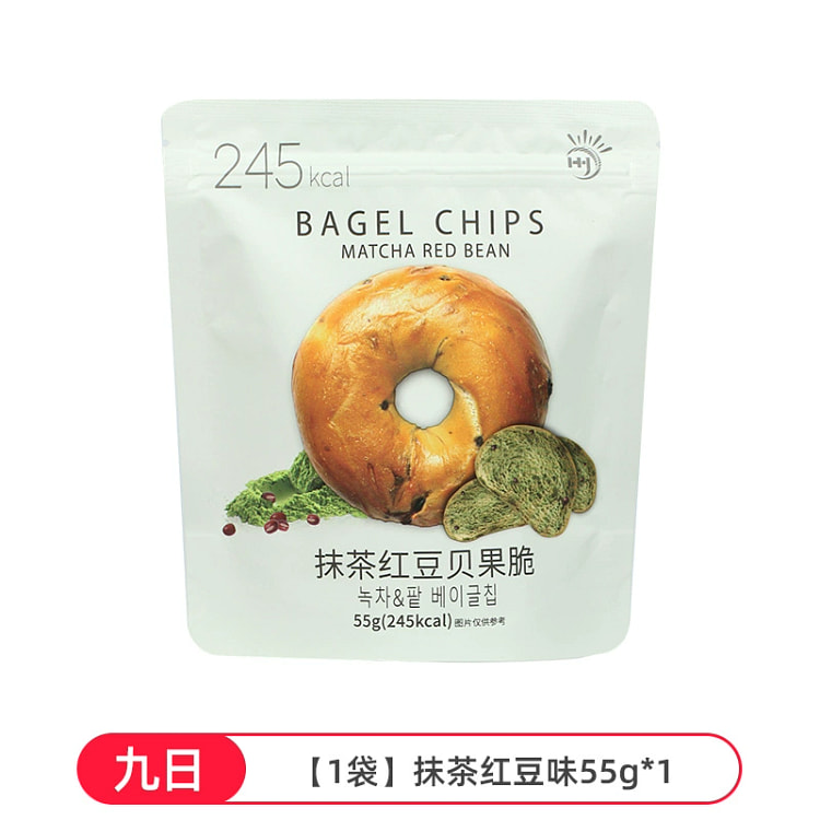 Matcha Red Bean Bagel Crisps 55g*1 bag 55 g