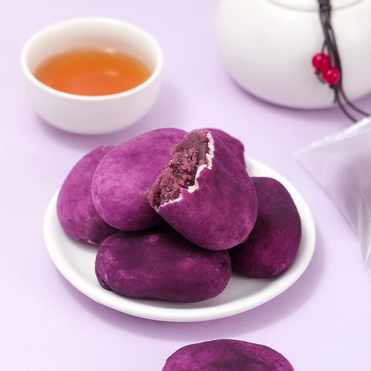 麦乐森无蔗糖紫薯芋泥 代餐早餐零食12个*1箱