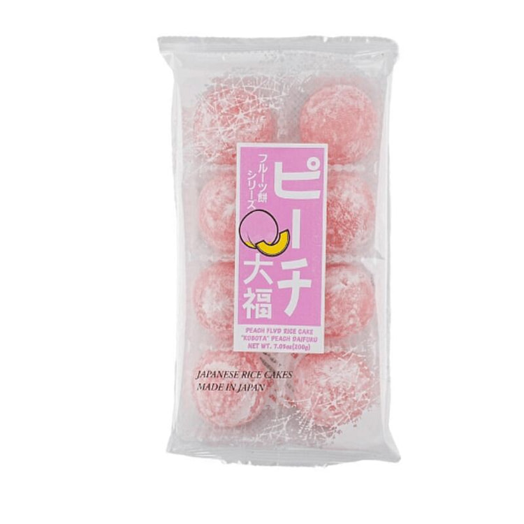Japan's  Kubota Sandwich Daifuku Mochi Gluti peach