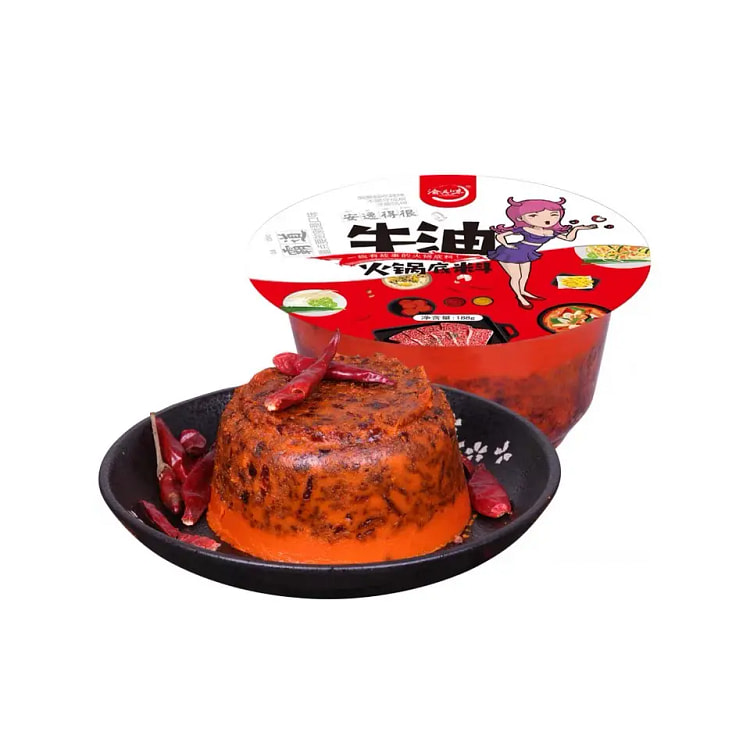 渝真味重庆特产牛油火锅底料四川麻辣烫底料麻辣香锅 188g*1盒