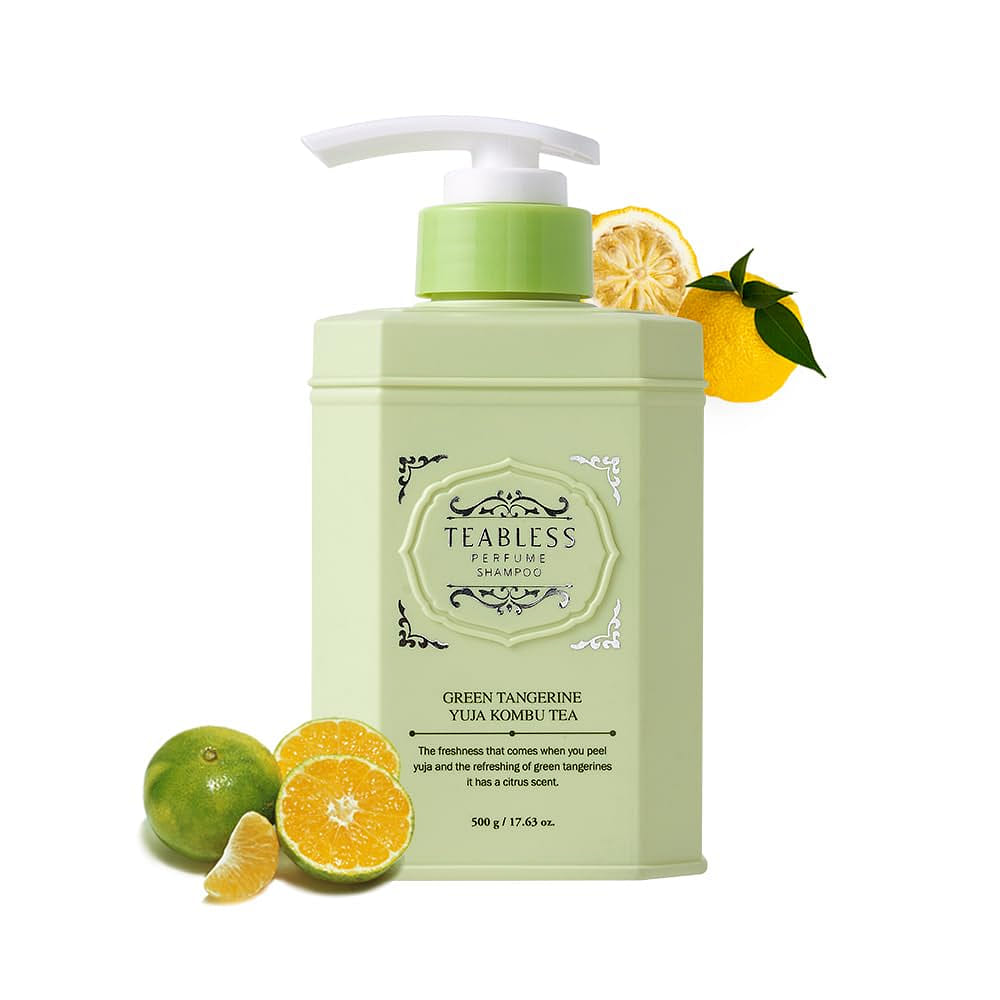 TEABLESS Green Tangerine Yuja Kombu Tea Perfume Shampoo, vitamin, Biotin Water 1 each