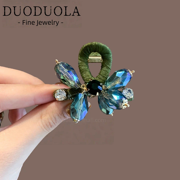 Green Crystal Mini Hair Claw Clip *1 50 g