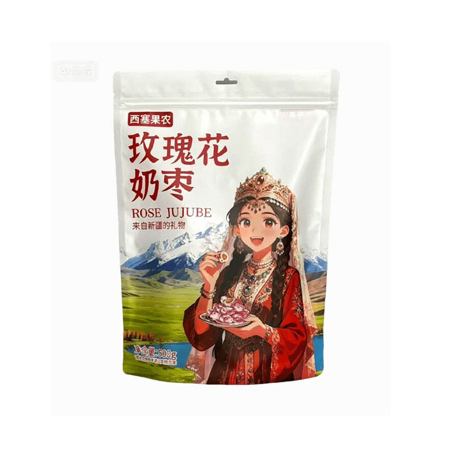 Rose milk jujube almond 500g*1 bag 500 g