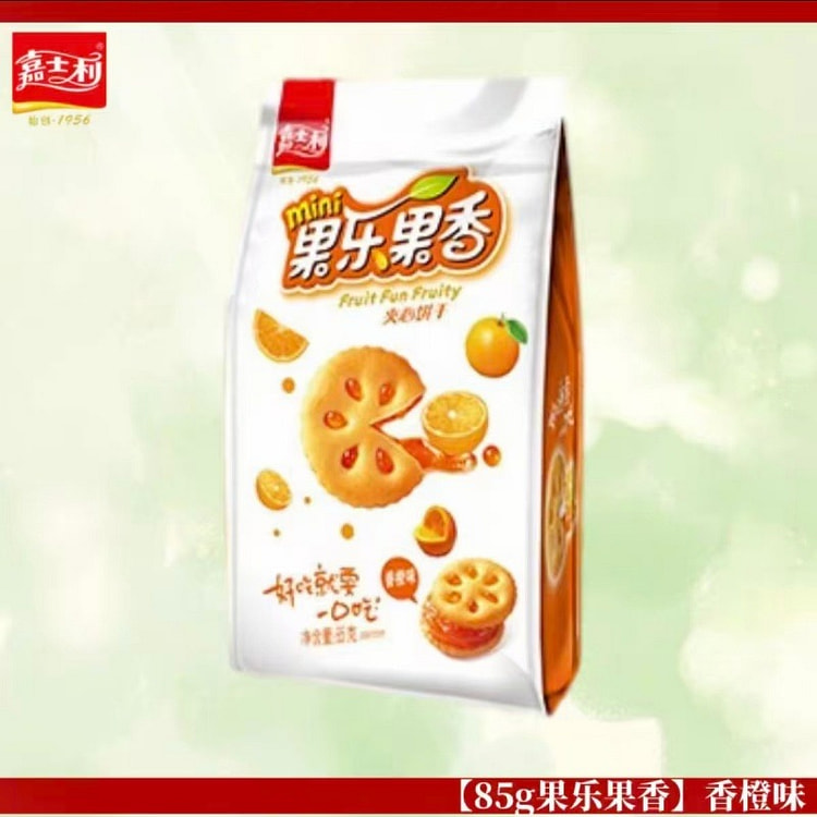 嘉士利果乐果香夹心饼干香橙味85g*2包 170 克