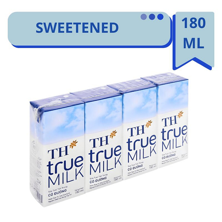 [TH] UHT鲜奶 加糖 - 180ml（4包） 1 份