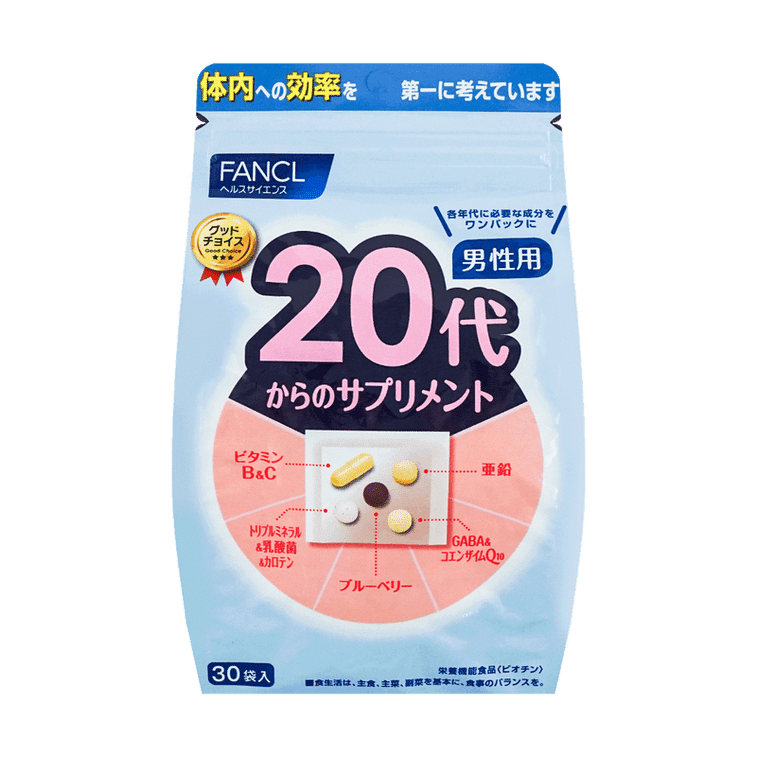 FANCL Supplement for Men in 20 years old 30 bags/ 1 each