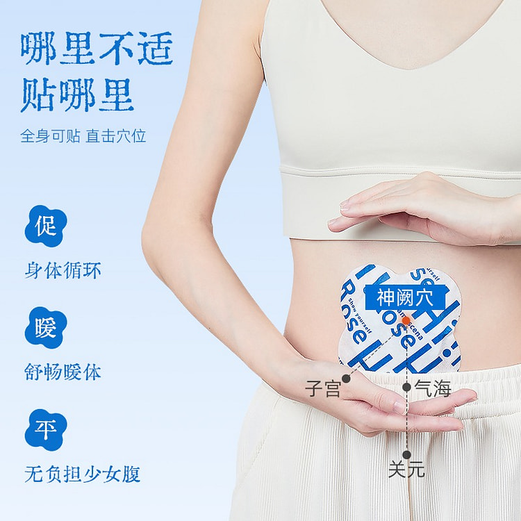 【2盒14片】真不二 艾灸贴暖宫贴 大马士革玫瑰