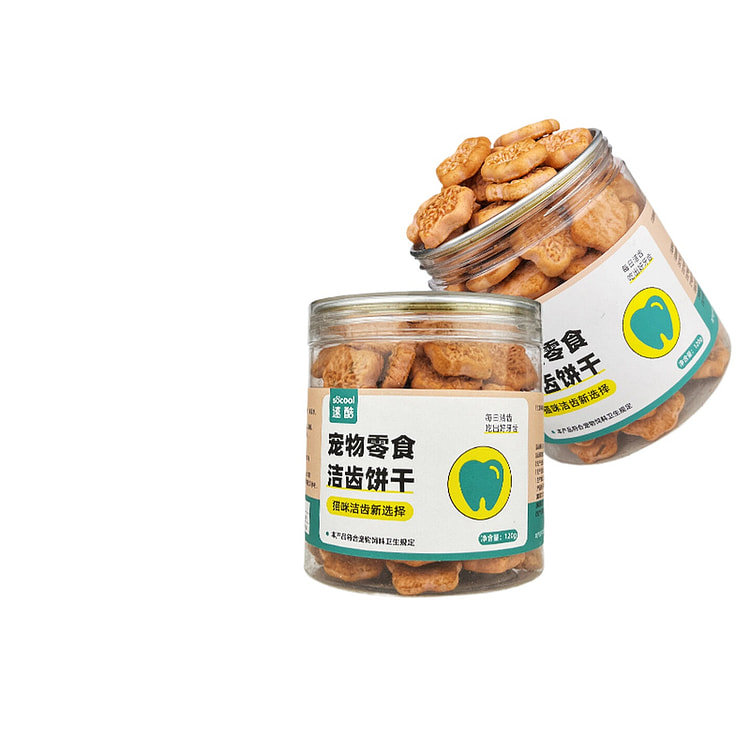 速酷猫咪洁齿饼干牙齿口腔清洁120g*1罐 120 克