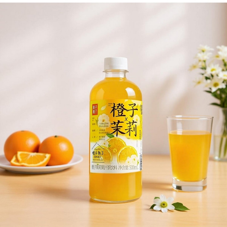 Orange Juice Jasmine Tea Drink 500 ml