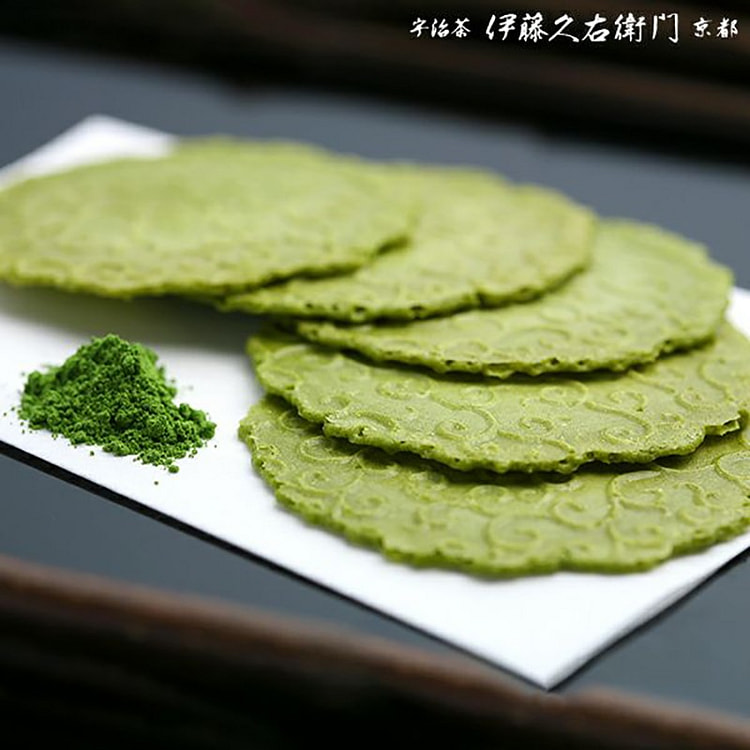 伊藤久右卫门 宇治抹茶煎饼 薄叶绿 24枚入