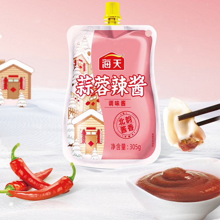 Garlic Hot Sauce BBQ Garlic Hot Sauce 305g/bag