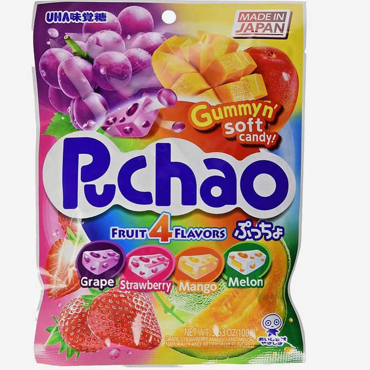 Puchao 4 混合水果软糖-葡萄哈密瓜草莓芒果