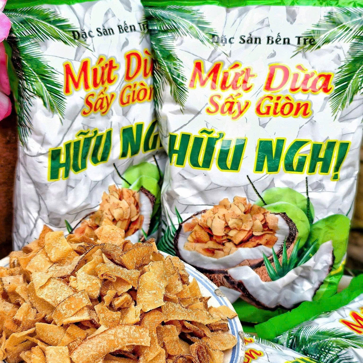 Mứt Dừa Sấy Giòn 1 gói