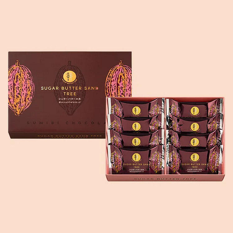 シュガーバターの木 炭火ショコラがけサンド（8個入） 8 個