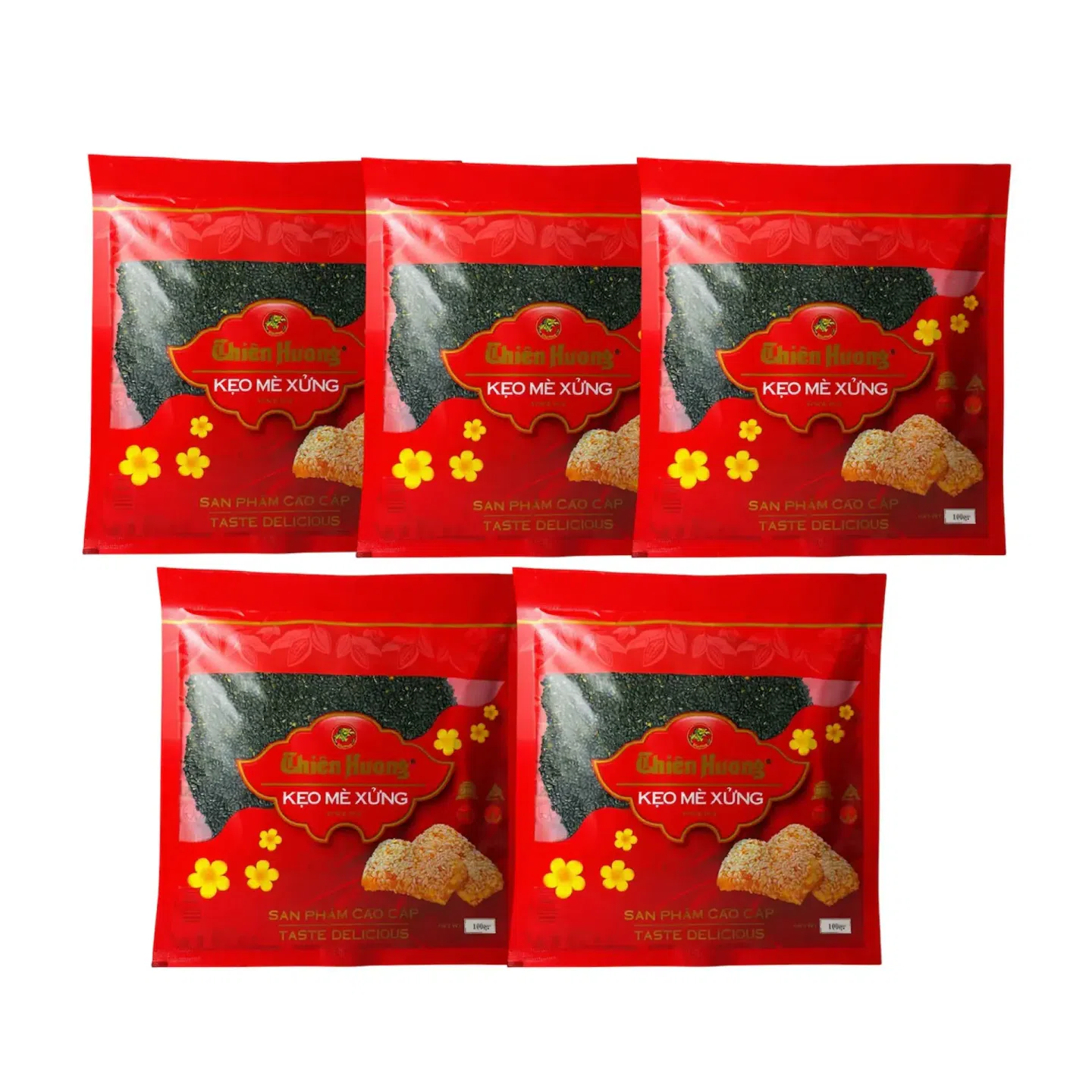 [TH] Sesame Peanut Brittle Keo Me Xung Den COMBO 100 g