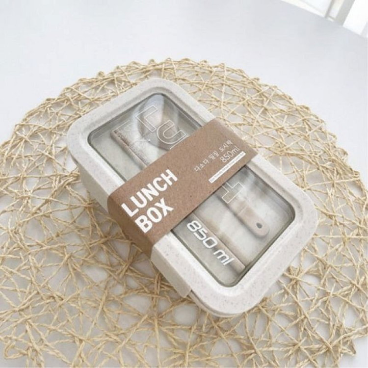 Dasoda 麦秸长方形午餐盒 1 个