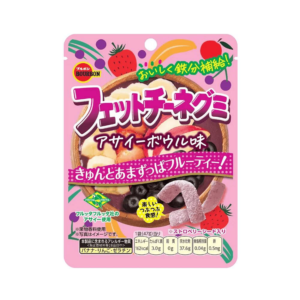 Bourbon Fettuccine Gummy Strips Acai Bowl 47g 1 pack