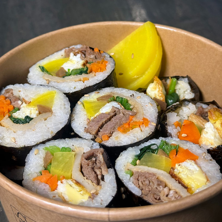 Korean Beef Gimbap two rolls 1 each